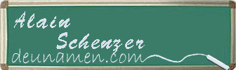 Alain Schenzer Visitenkarte